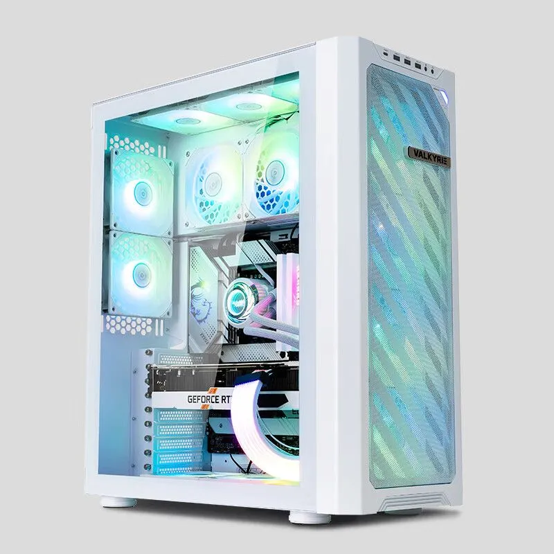 

Корпус Valkyrie VK02 Lite, EATX, Midi-Tower, 2xUSB 3.0, USB Type-C, RGB подсветка, белый, без БП (VK_VK02-WH-LITE), VK02 Lite