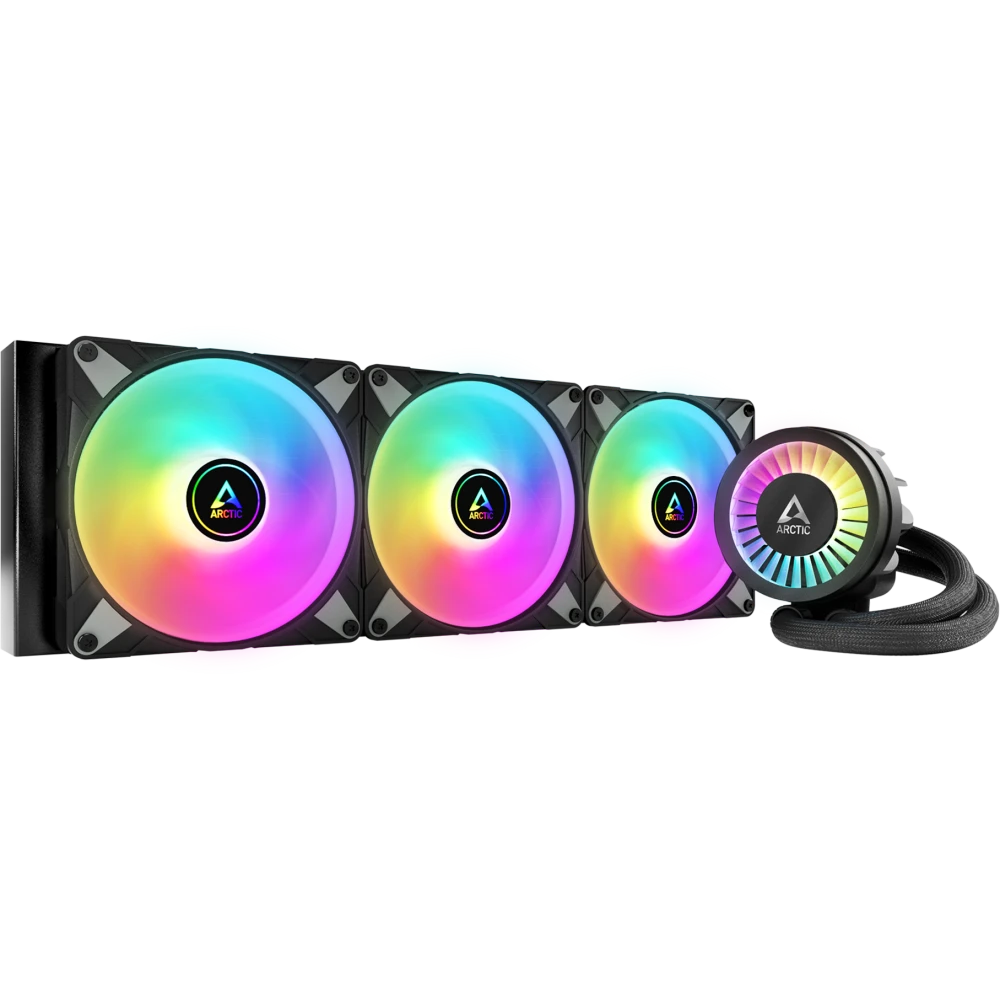 

Жидкостное охлаждение Valkyrie Jarn 420 для Socket 115x/2066/2011/2011-3/1200/1700/1851/AM5/AM4, 300 Вт, 3x140 мм, ARGB, черный (VK_JARN-420-ARGB-BK), Jarn 420