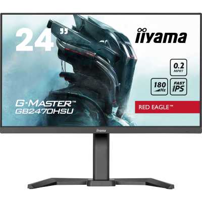 

Монитор 23.8" Iiyama G-MASTER GB2470HSU-B6 IPS, 1920x1080 (16:9), 300кд/м2, 180 Гц, 0.2 мс, 178°/178°, HDMI, DisplayPort, USB-Hub, черный (GB2470HSU-B6), GB2470HSU-B6