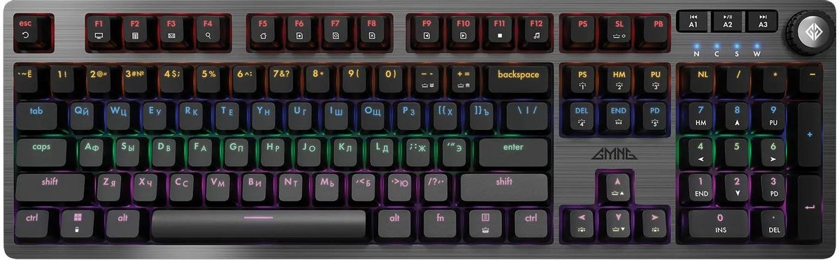 

Клавиатура проводная GMNG GG-KB790X , механическая, GMING Red, подсветка, USB, черный (1913918), GG-KB790X