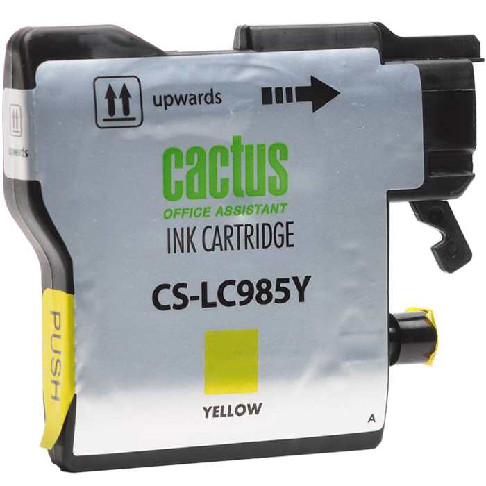 

Картридж струйный Cactus CS-LC985Y (LC985Y), желтый, совместимый, 260 страниц, 15 мл, для Brother DCP-J125, DCP-J140W, DCP-J315W, DCP-J515W, MFC-J220, MFC-J265W, MFC-J410, MFC-J415W