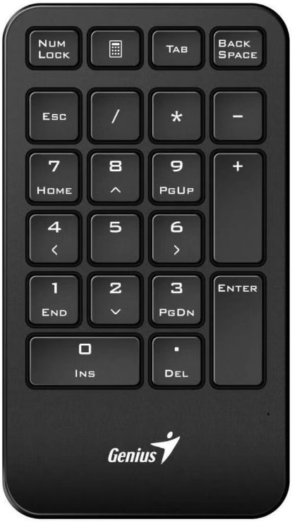 

Цифровой блок беспроводная Genius NumPad 1000 , мембранная, USB, черный (31320003400) Английская раскладка!!!, NumPad 1000