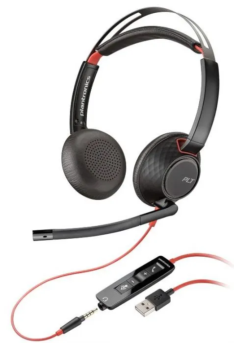 

Проводная гарнитура Plantronics BW 5220 , стерео, Jack 3.5mm/USB, чёрный (8X231AA), BW 5220