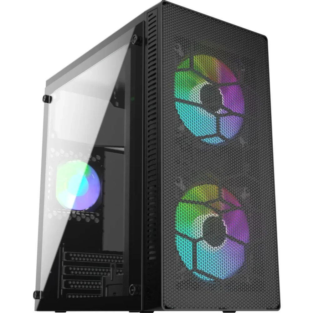 

Корпус Bloody BD-CC101F, mATX, Mini-Tower, USB 3.0, RGB подсветка, черный, без БП (BD-CC101F), BD-CC101F
