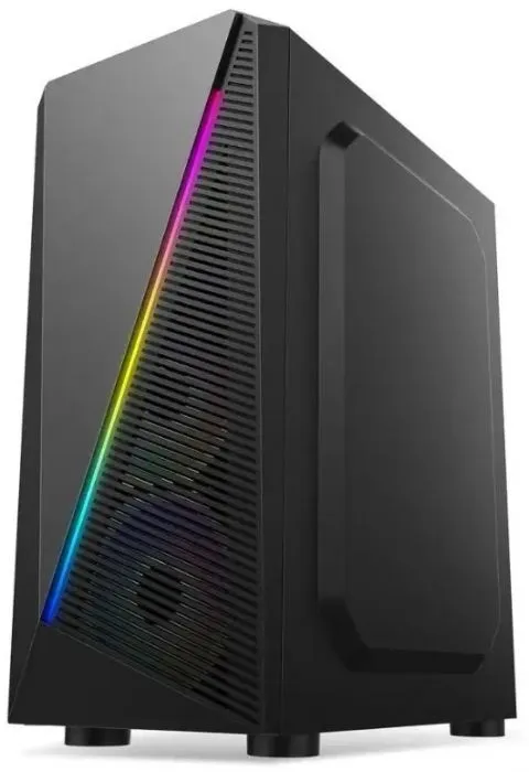 

Корпус Bloody BD-CC102F, mATX, Midi-Tower, USB 3.0, RGB подсветка, черный, без БП (BD-CC102F-BK), BD-CC102F