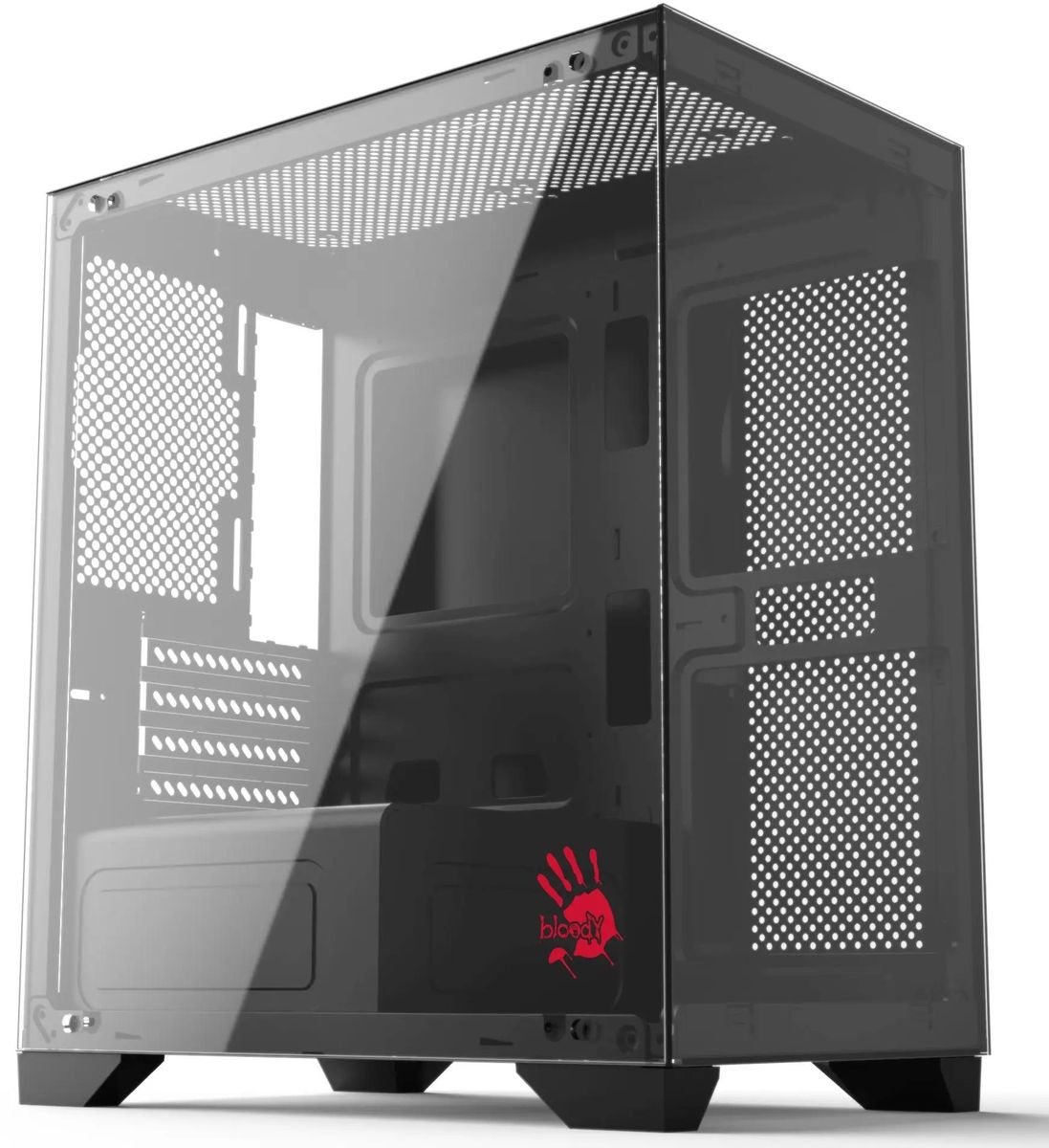 

Корпус Bloody BD-CC103-BK, mATX, Mini-Tower, USB 3.0, USB Type-C, черный, без БП (BD-CC103-BK), BD-CC103-BK