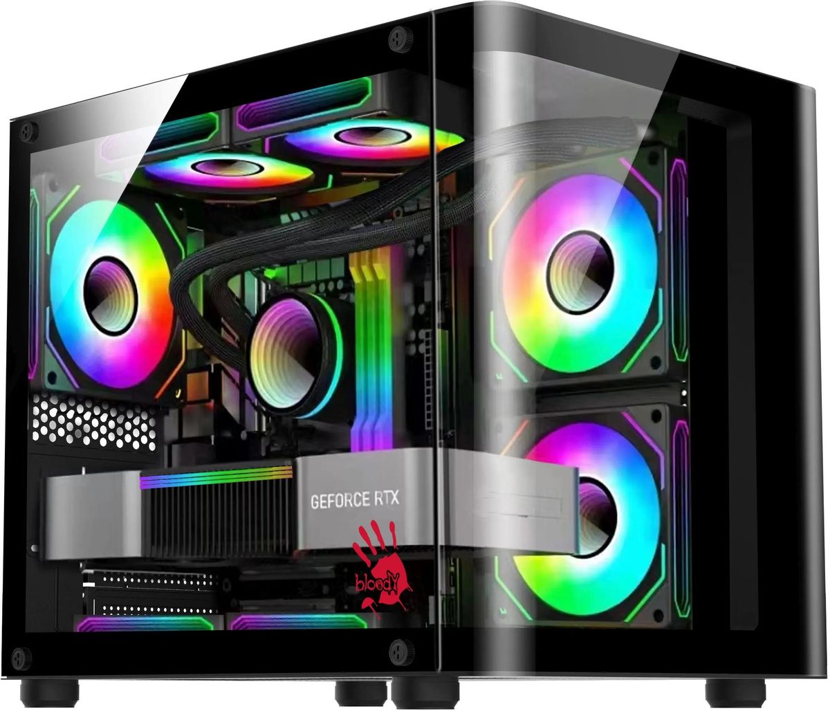 

Корпус Bloody BD-CC104, mATX, Mini-Tower, USB 3.0, черный, без БП (BD-CC104-BK), BD-CC104