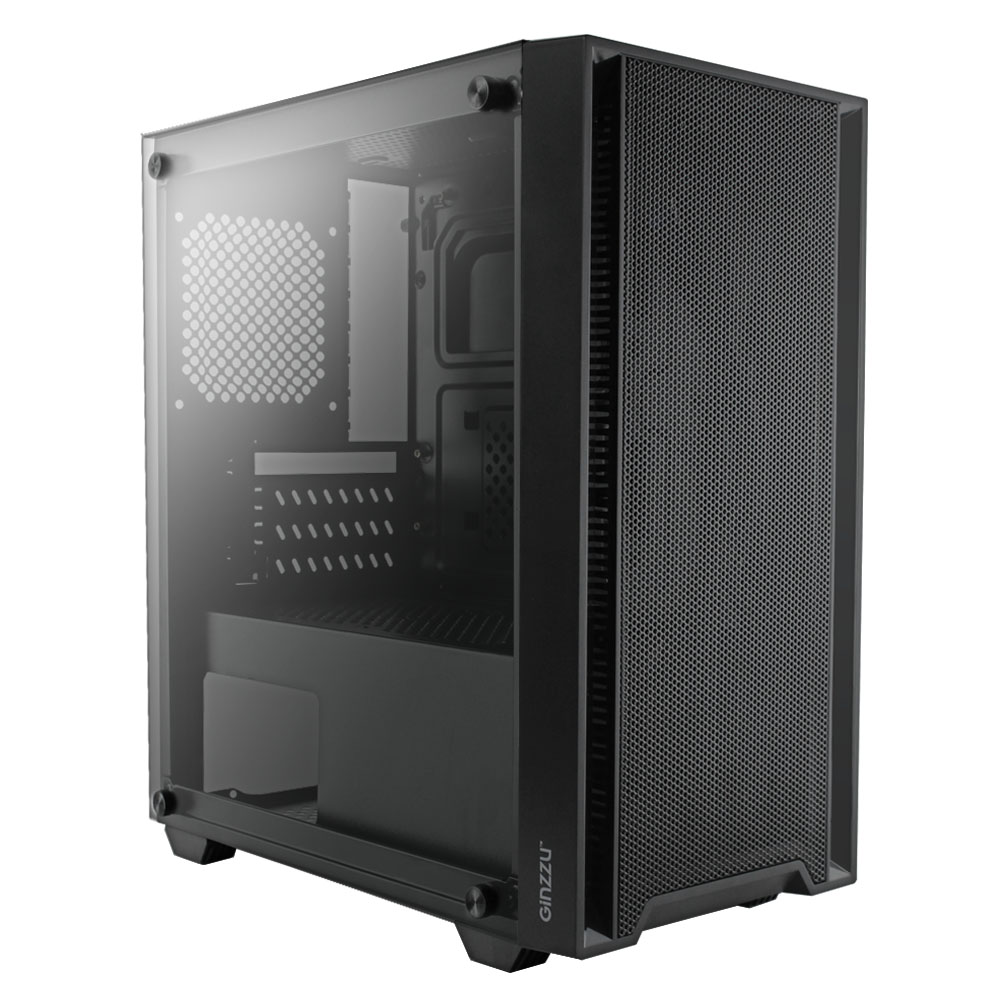 Корпус Ginzzu CL530, Mini-Tower, без БП, черный