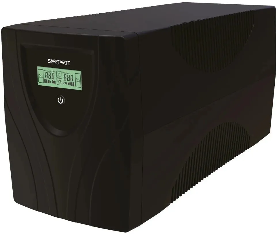 

ИБП SMARTWATT UPS UNI PRO LCD 1000, 1000 В·А, 700 Вт, EURO+IEC, розеток - 6, USB, черный (3703020480003), UPS UNI PRO LCD 1000