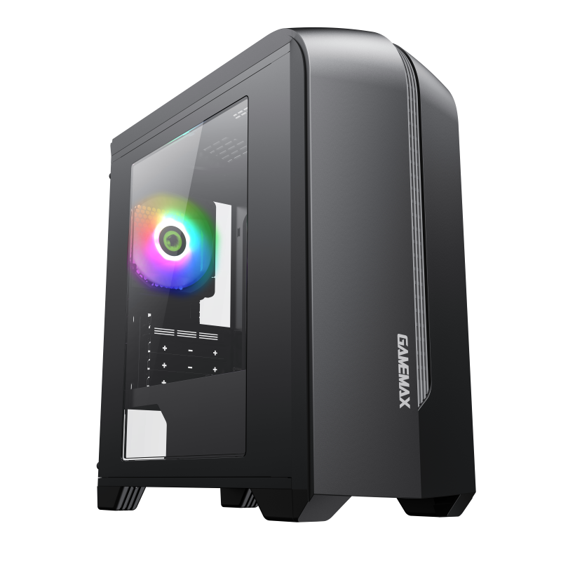 

Корпус GameMax Centauri Black Gray, mATX, Midi-Tower, USB 3.0, RGB подсветка, черный/серый, без БП (Centauri Black Gray), Centauri Black Gray