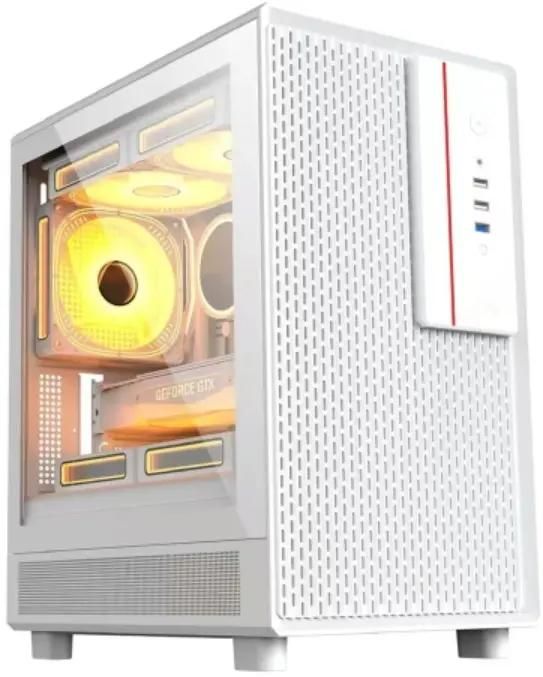 

Корпус ACCORD M3301W, mATX, Mini-Tower, USB 3.0, белый, без БП (ACC-M3301W), M3301W