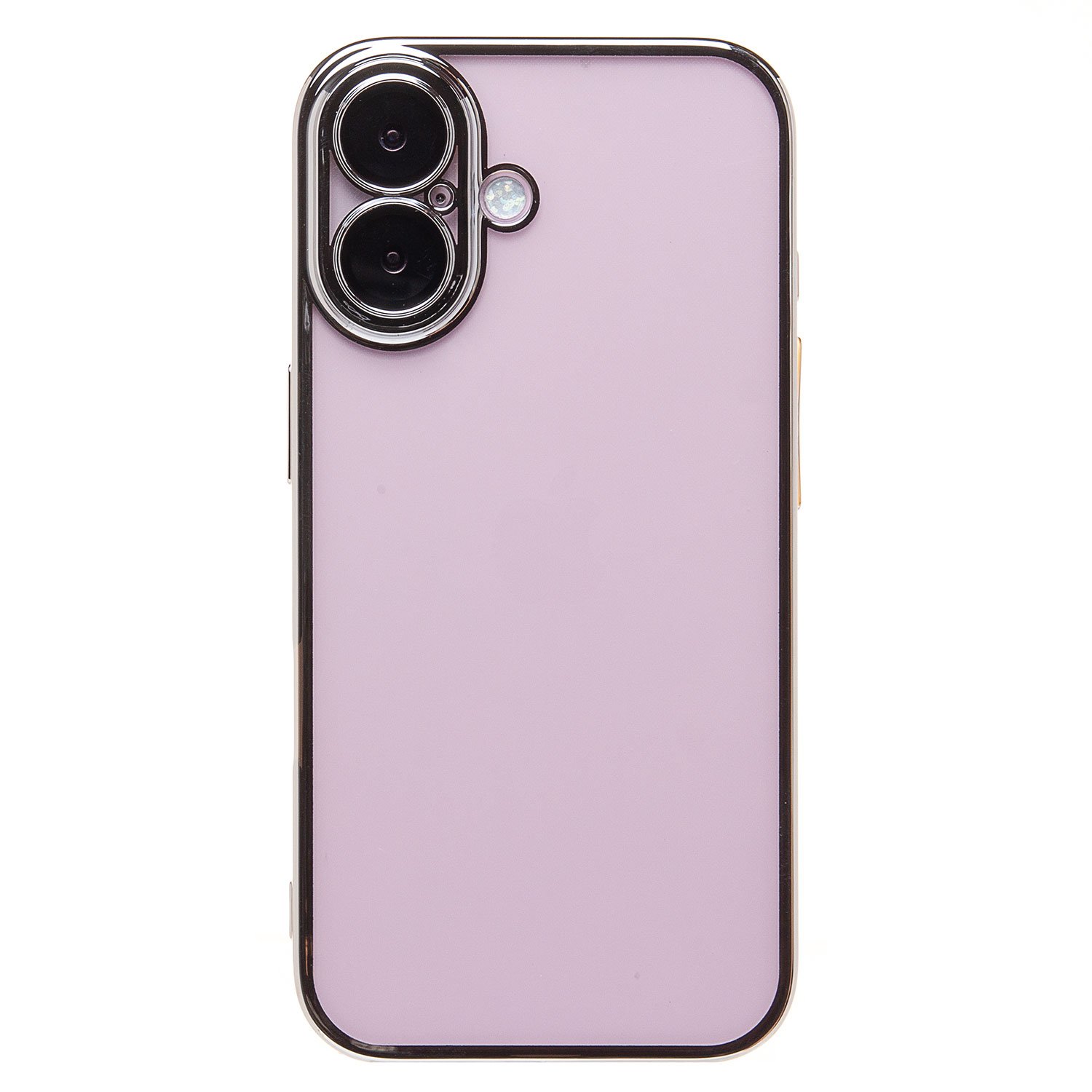 

Чехол-накладка Activ PC073 для смартфона Apple iPhone 16, пластик, силикон, серебристый (236481)