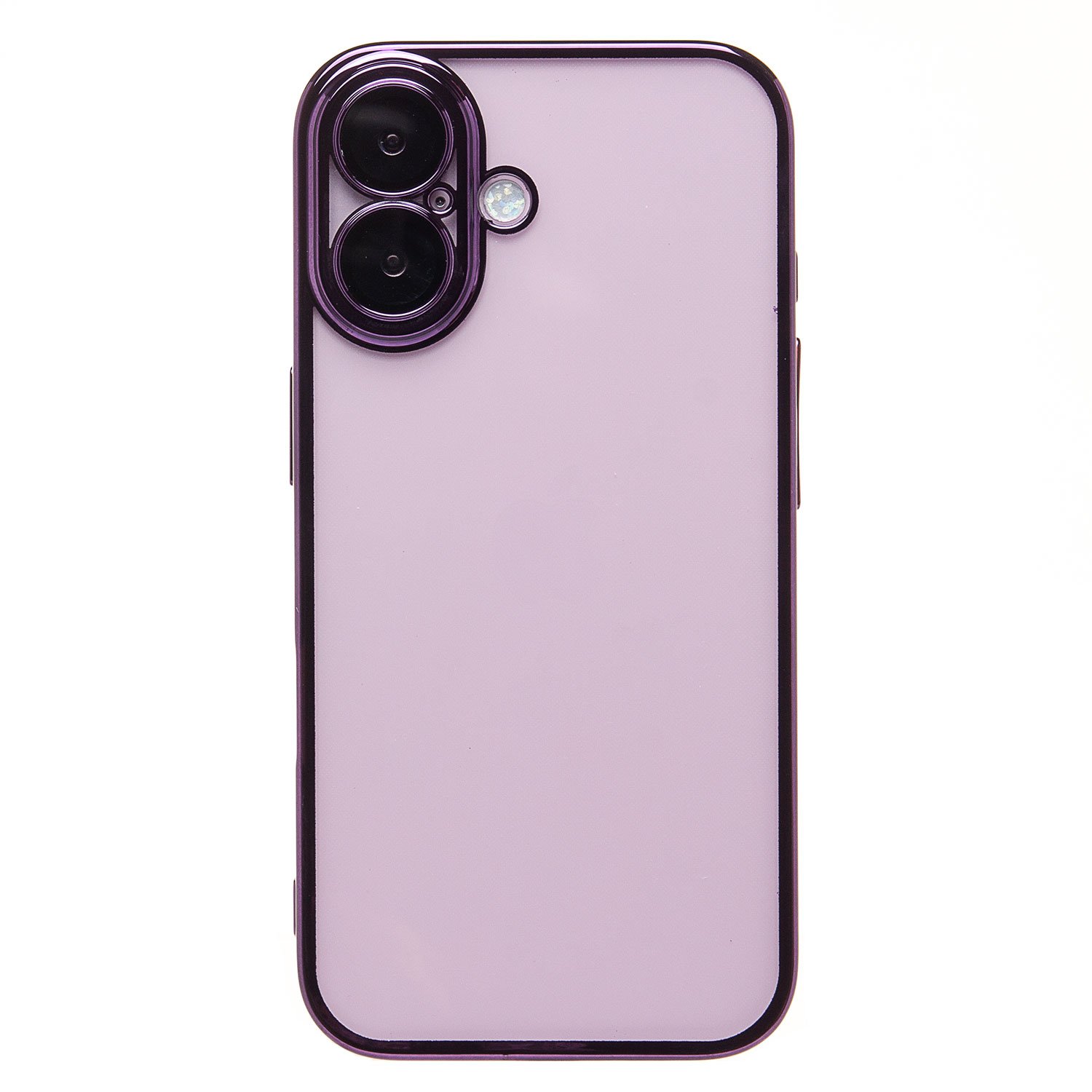 

Чехол-накладка Activ PC073 для смартфона Apple iPhone 16, пластик, силикон, фиолетовый (236476)