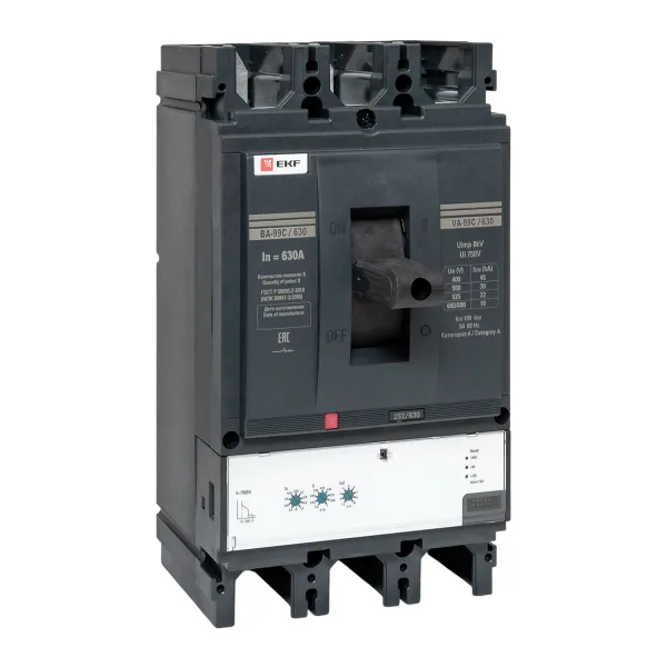 

Выключатель автоматический EKF ВА-99C трехполюсный (3P/3П) 630А 45кА (mccb99C-630-630), ВА-99C