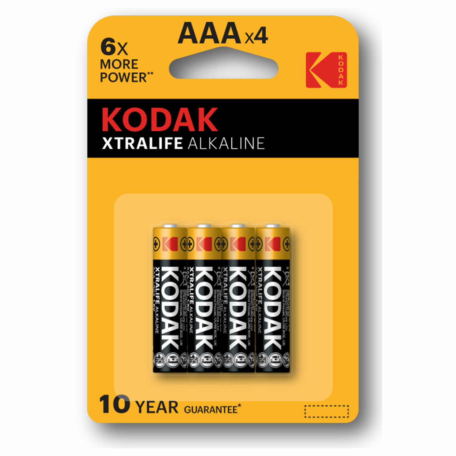 Батарейка Kodak Xtralife, AA (LR06/15А), 1.5V, 10 шт