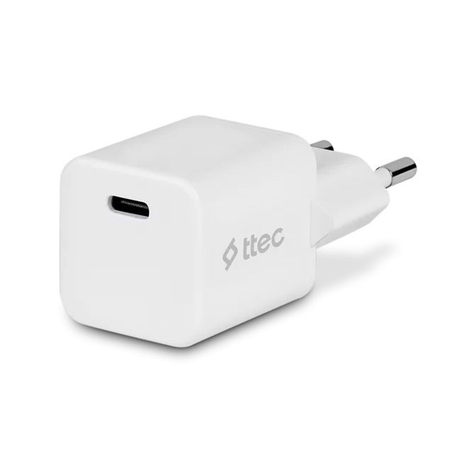 

Сетевое зарядное устройство TTEC SmartCharger 20 Вт, EU, USB type-C, PD, белый (2SCP01CB), кабель USB Type C