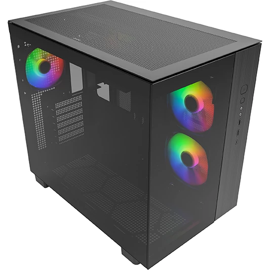 

Корпус MONTECH King 65 PRO, ATX, Midi-Tower, 2xUSB 3.0, USB Type-C, RGB подсветка, черный, без БП (KING 65 B PRO), King 65 PRO