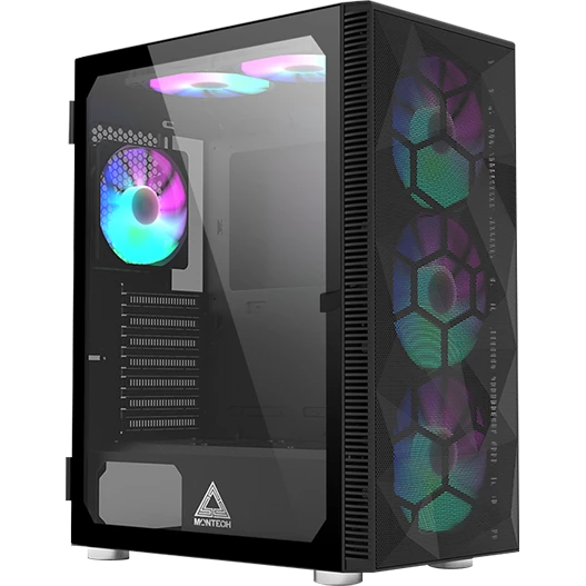 

Корпус MONTECH X3 Mesh, ATX, Midi-Tower, USB 3.0, RGB подсветка, черный, без БП (X3 MESH BL), X3 Mesh