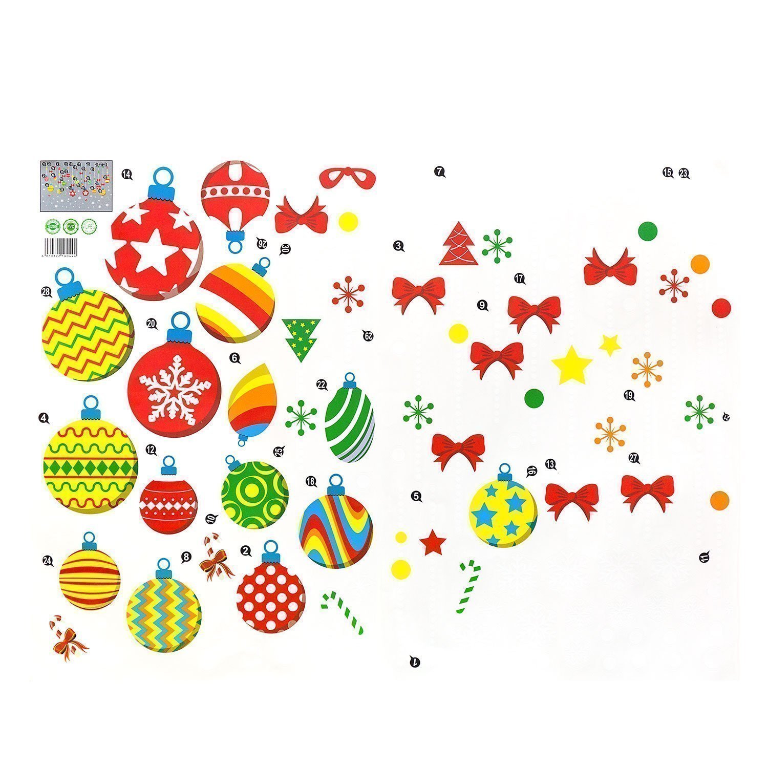 Наклейка витражная New Year 06