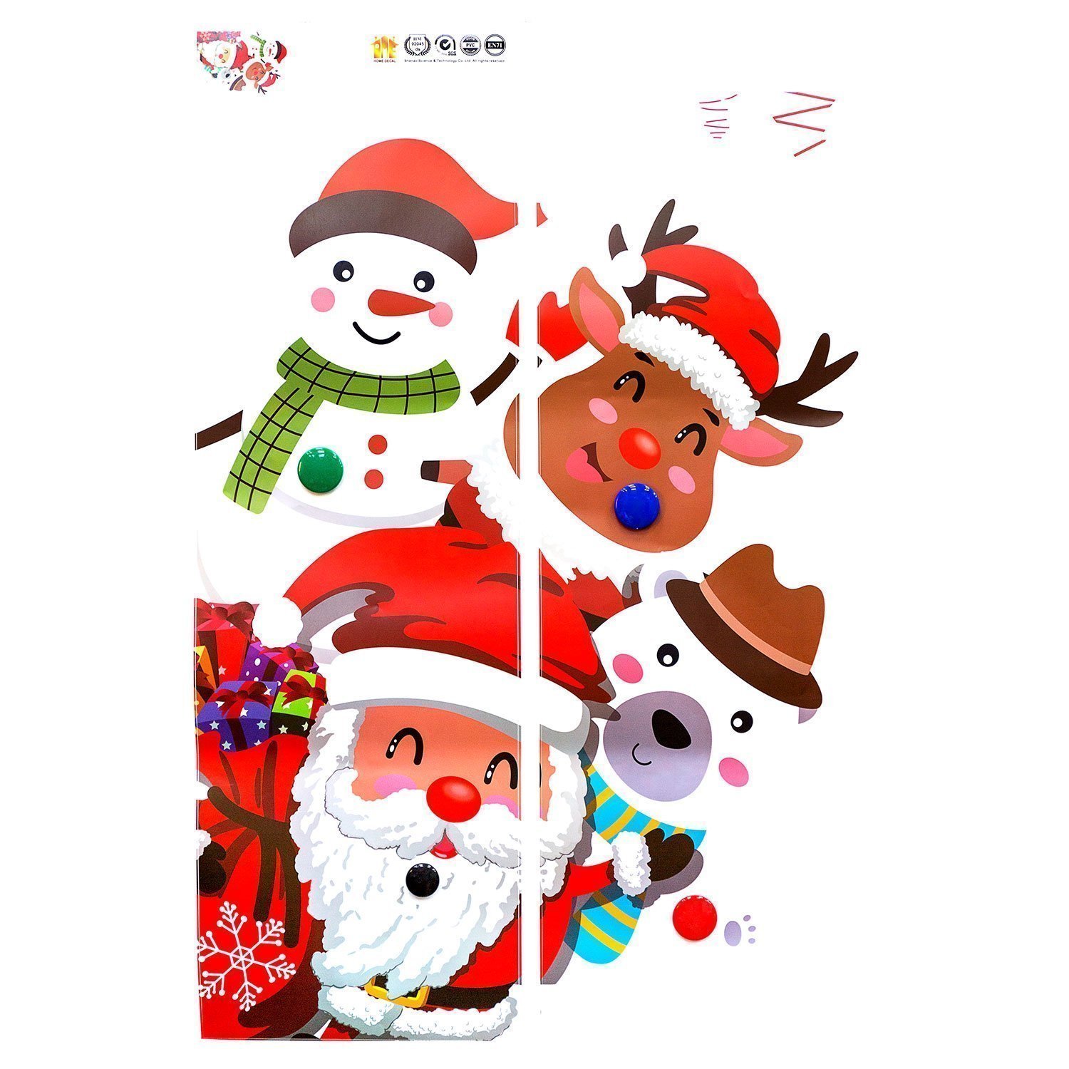 Наклейка витражная New Year 14