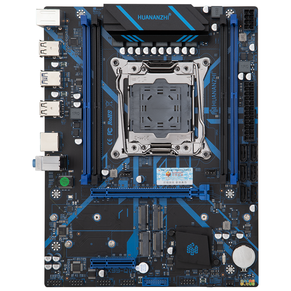 

Материнская плата с процессором HUANANZHI X99-QD4 3.0, Socket2011-3, Intel Xeon E5-2666v3, Intel Q87/Z87/H87, 4xDDR4, PCI-Ex16, 6SATA3, 2.0-ch, GLAN, 3 USB 3.0, mATX, Retail, X99-QD4 3.0