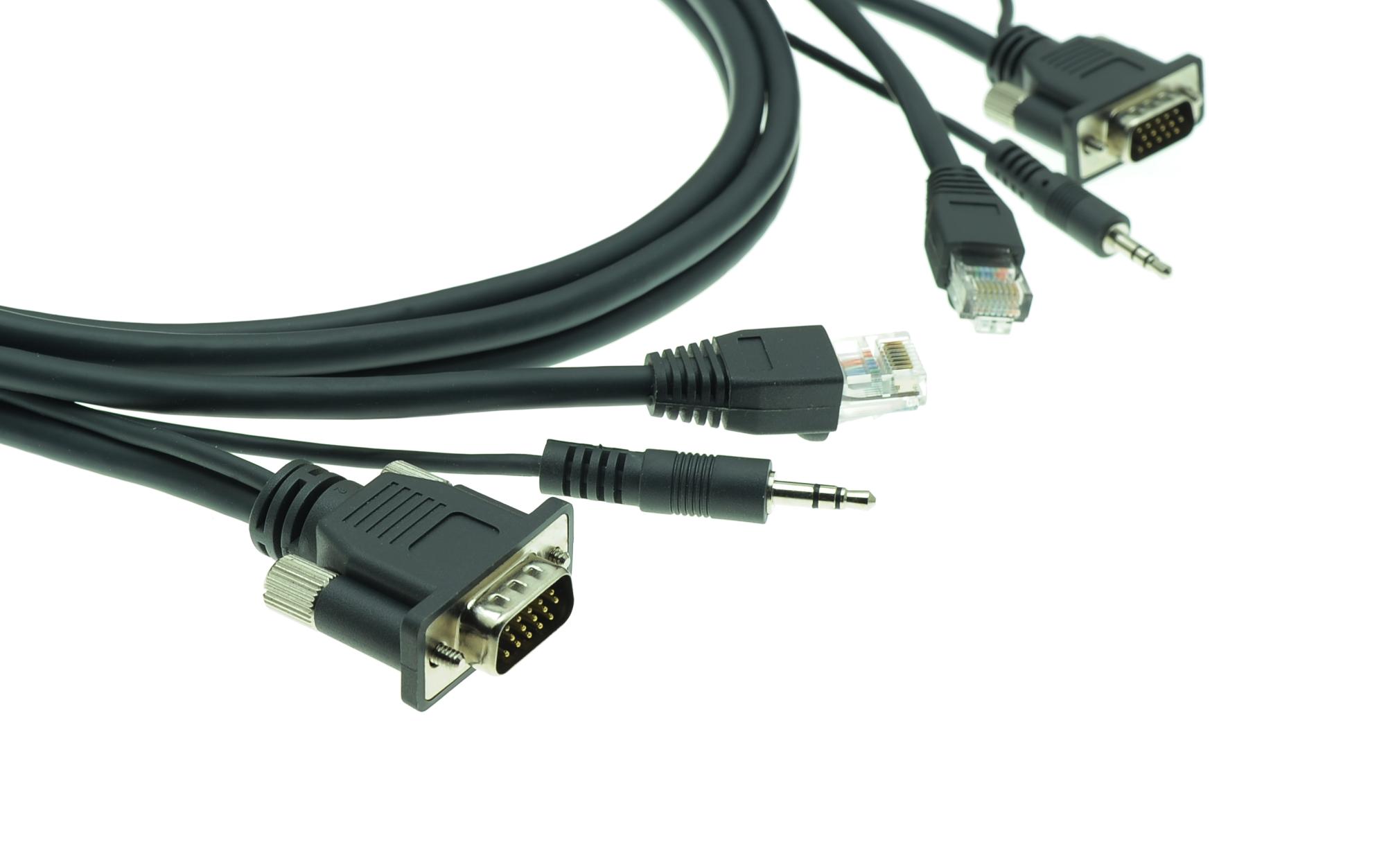 

Кабель VGA(15M)+Mini jack 3.5mm(M)+RJ-45-VGA(15M)+Mini jack 3.5mm(M)+RJ-45, 90 см, черный Kramer C-GMAC/GMAC-3 (92-2212003), C-GMAC/GMAC-3