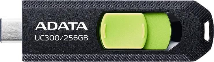 

Флешка 256Gb USB 3.2/Type-C ADATA UC300, зеленый/черный (ACHO-UC300-256GRBK/GN)