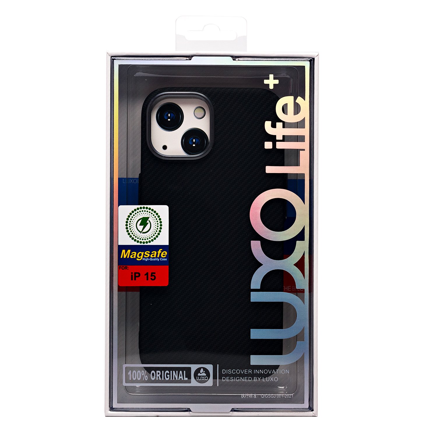 

Чехол-накладка Luxo Creative PC для смартфона Apple iPhone 15, TPU, черный 123 (235838)