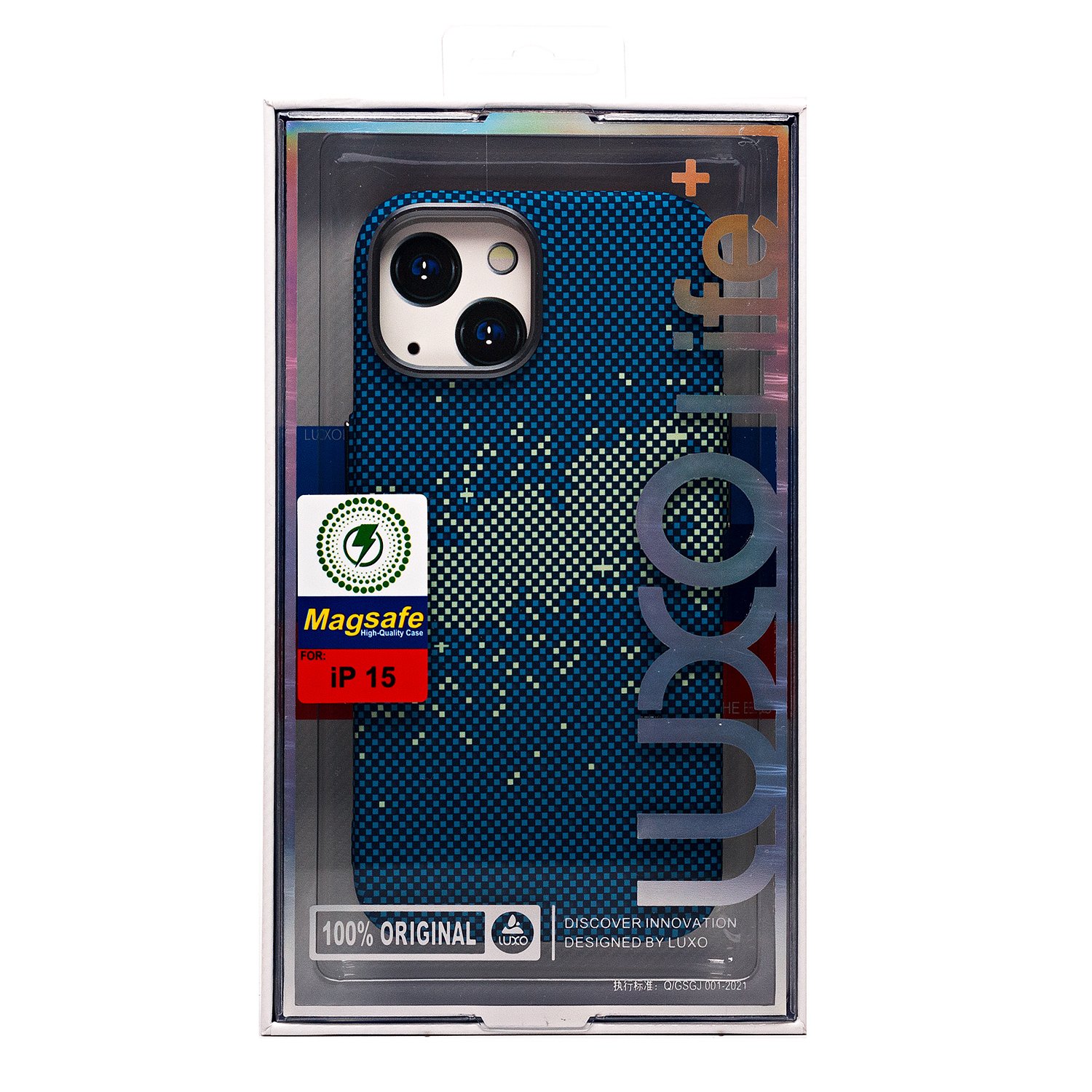 

Чехол-накладка Luxo Creative PC для смартфона Apple iPhone 15, TPU, синий 135 (235831)