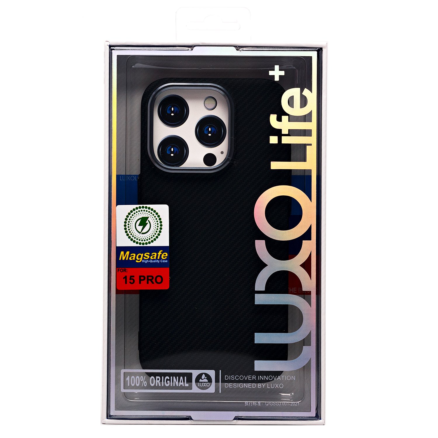 

Чехол-накладка Luxo Creative PC для смартфона Apple iPhone 15 Pro, TPU, черный 123 (235849)