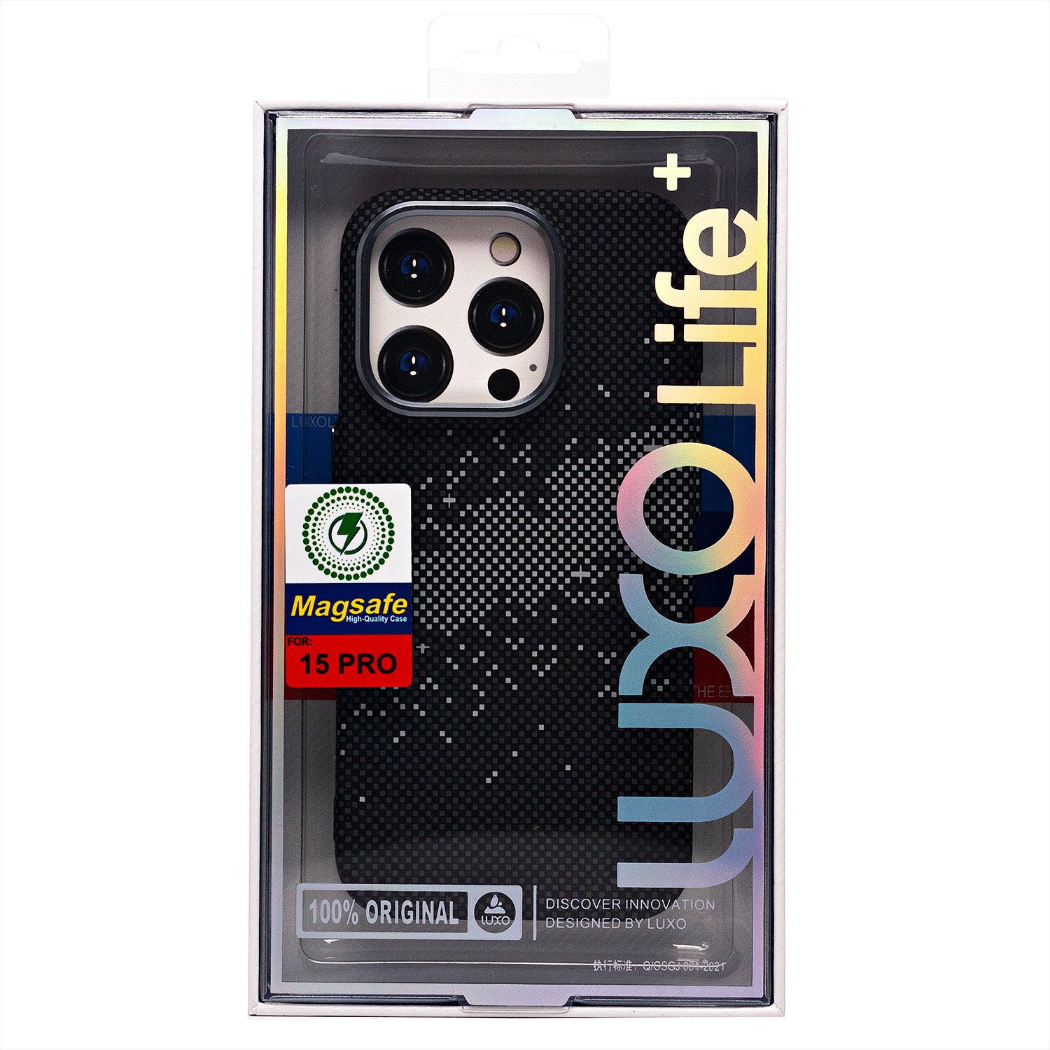 

Чехол-накладка Luxo Creative PC для смартфона Apple iPhone 15 Pro, TPU, черный 136 (235834)