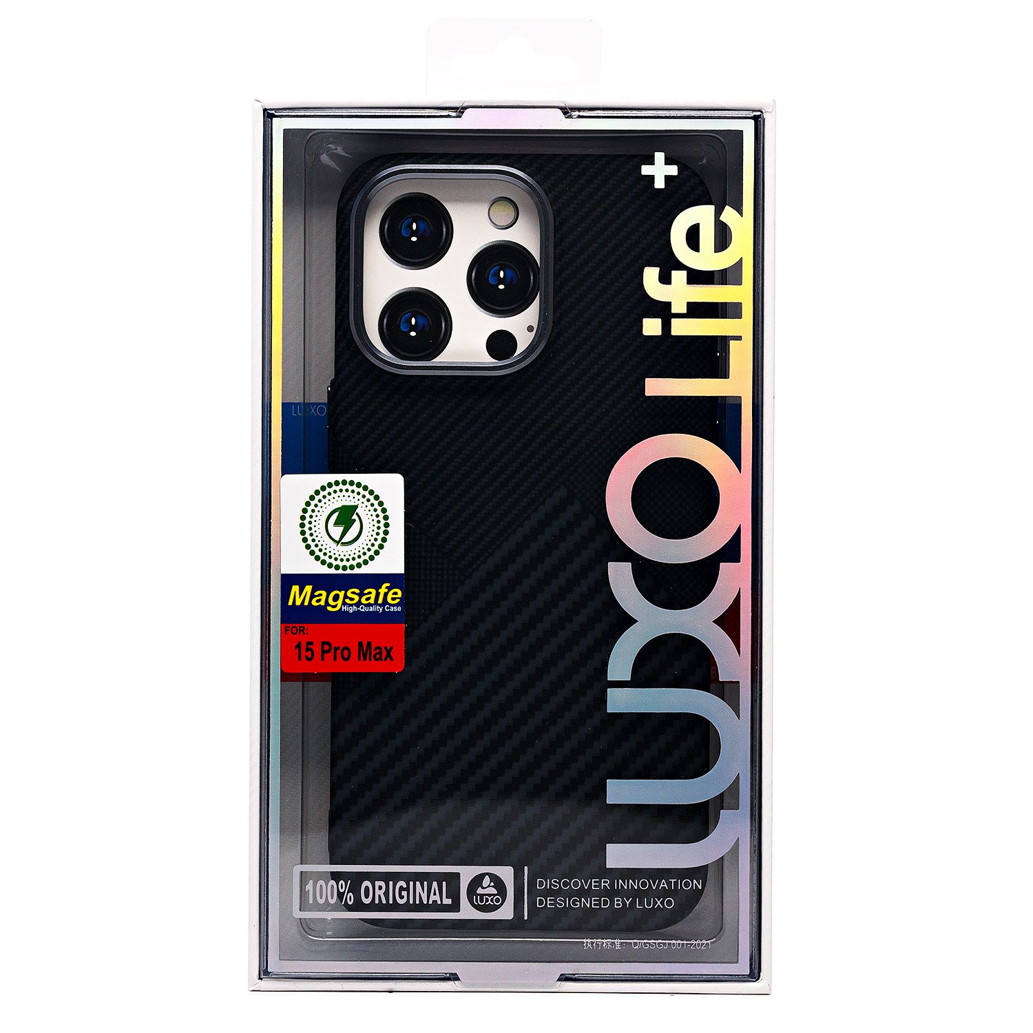 

Чехол-накладка Luxo Creative PC для смартфона Apple iPhone 15 Pro Max, TPU, черный 122 (235859)
