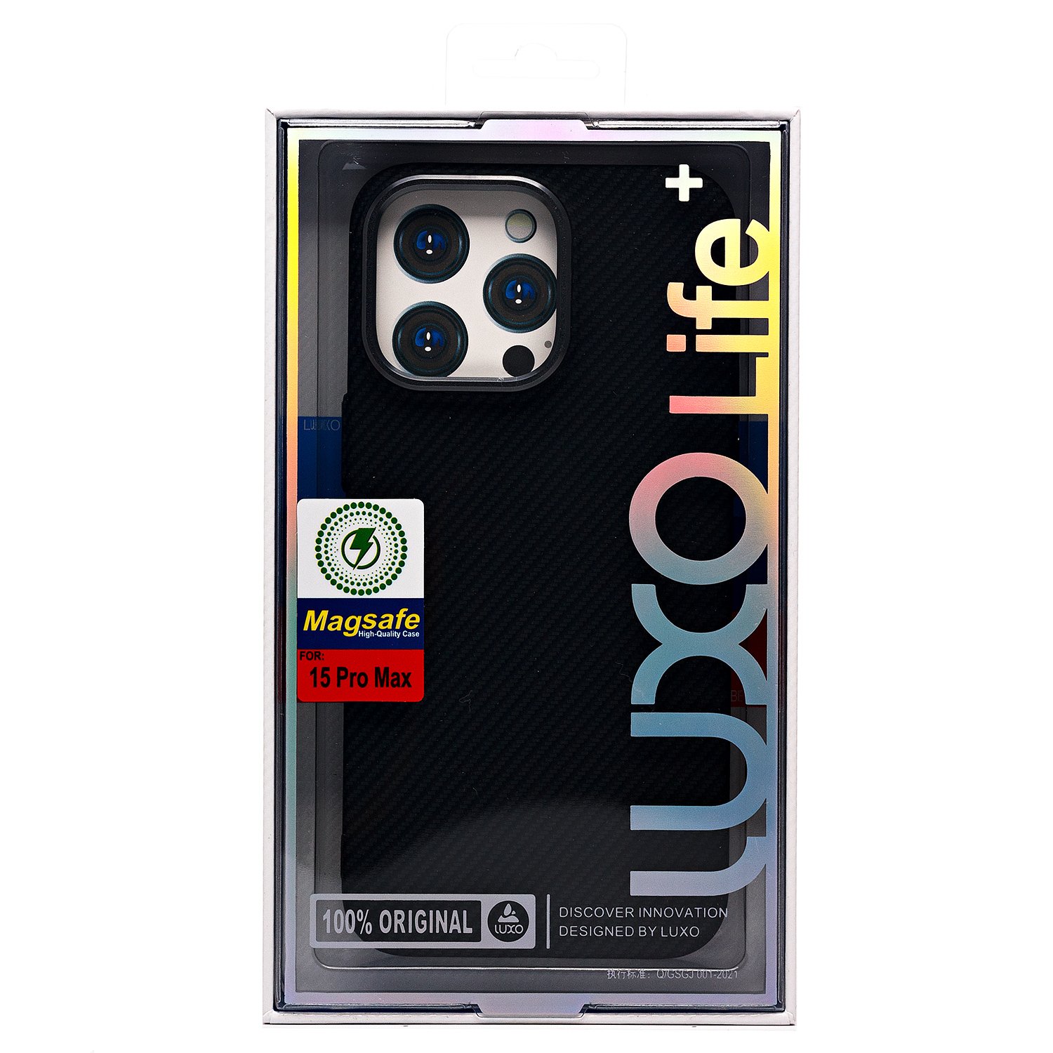 

Чехол-накладка Luxo Creative PC для смартфона Apple iPhone 15 Pro Max, TPU, черный 123 (235860)