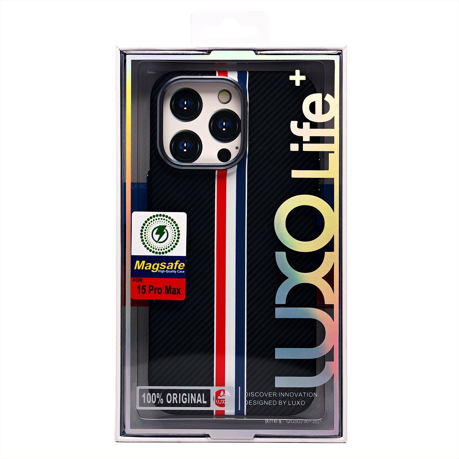 

Чехол-накладка Luxo Creative PC для смартфона Apple iPhone 15 Pro Max, TPU, черный 129 (235866)