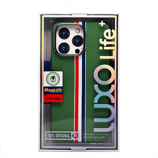 

Чехол-накладка Luxo Creative PC для смартфона Apple iPhone 15 Pro Max, TPU, зеленый 131 (235868)