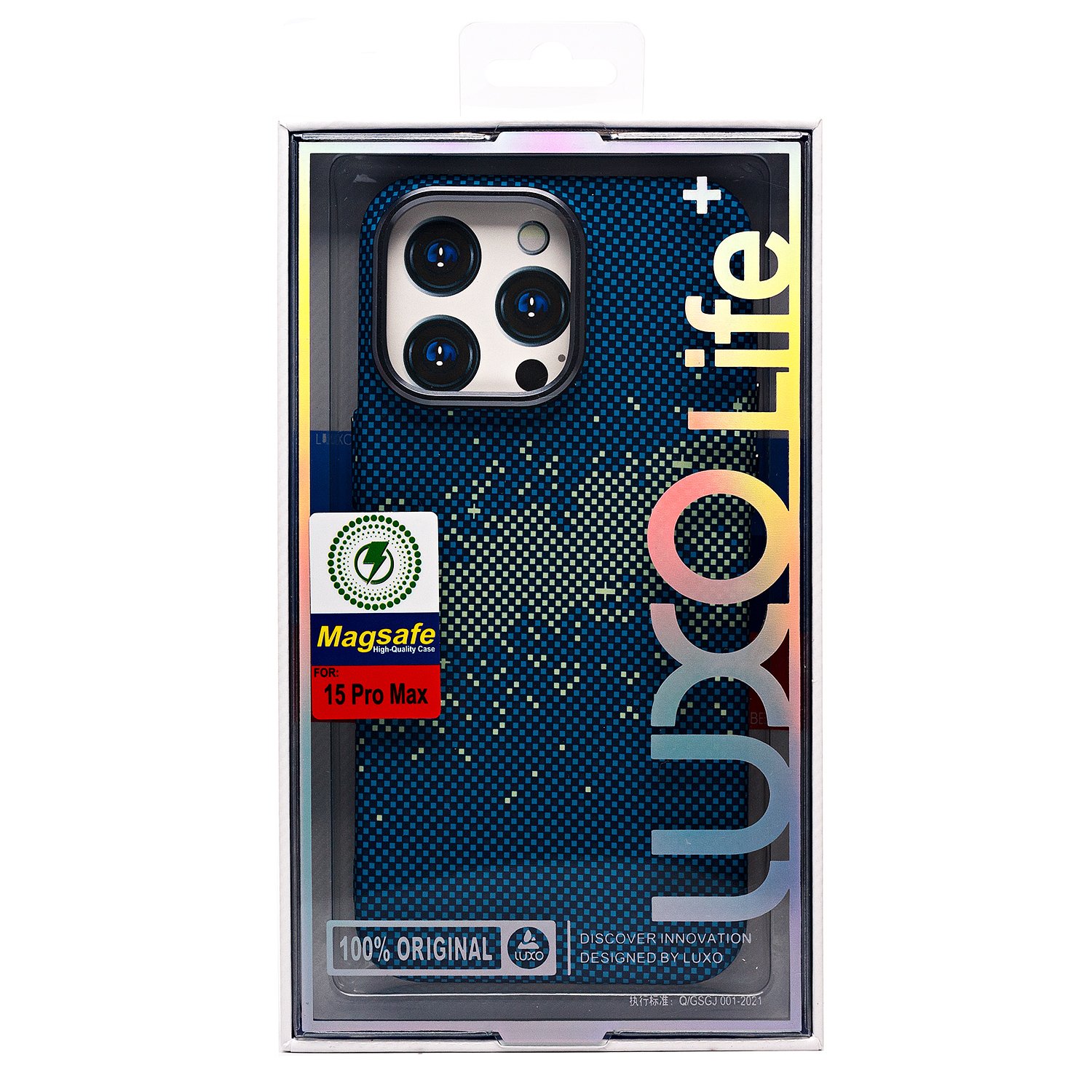 

Чехол-накладка Luxo Creative PC для смартфона Apple iPhone 15 Pro Max, TPU, синий 135 (235835)