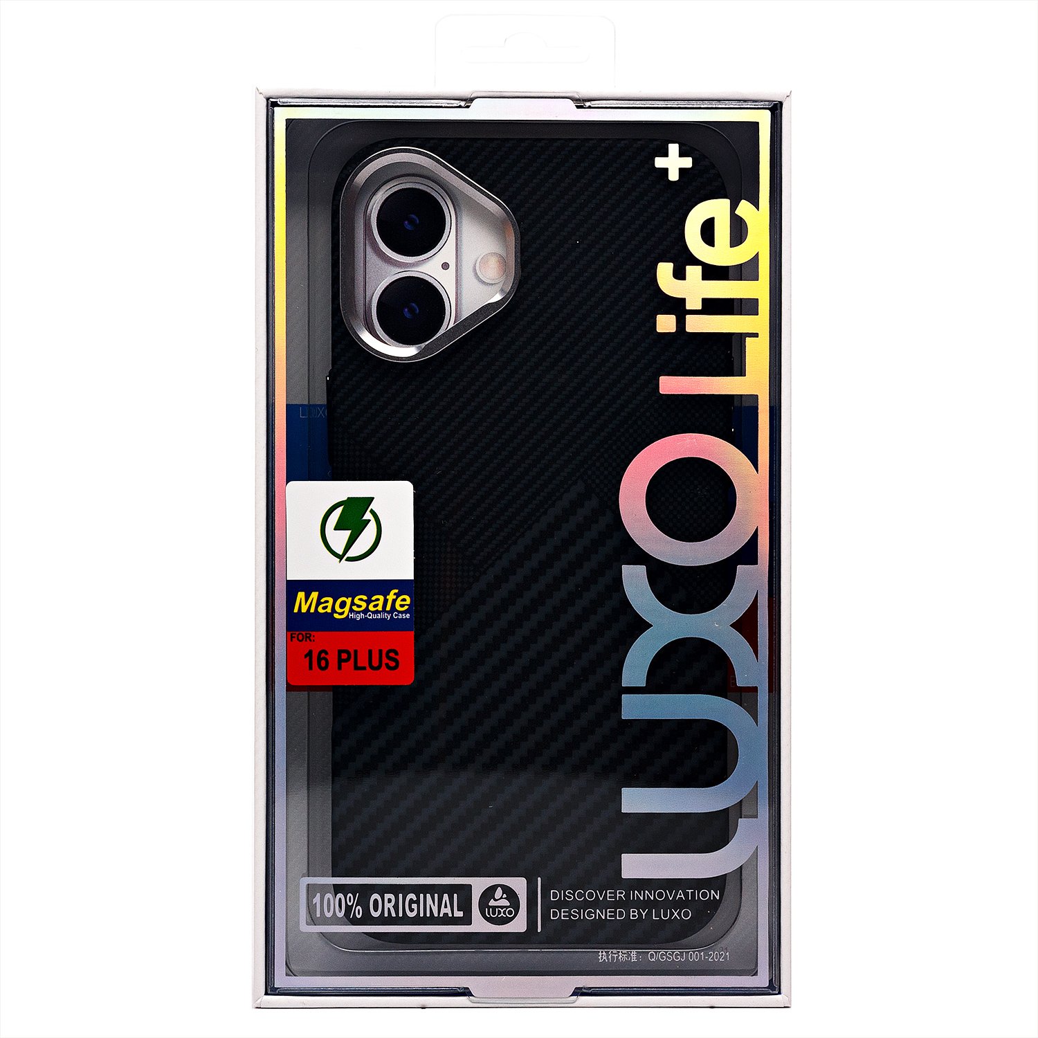 

Чехол-накладка Luxo Creative PC для смартфона Apple iPhone 16 Plus, TPU, черный 122 (235592)