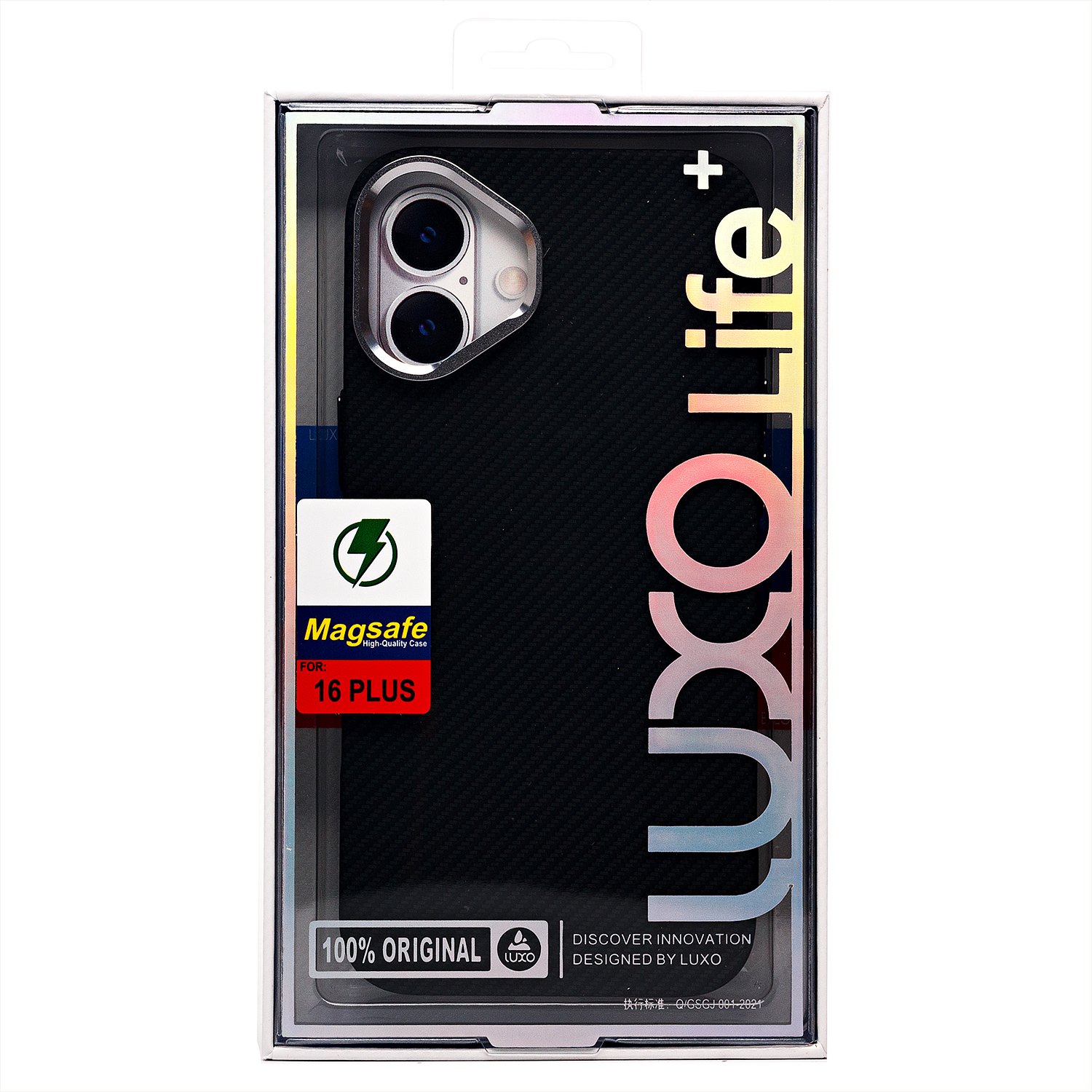 

Чехол-накладка Luxo Creative PC для смартфона Apple iPhone 16 Plus, TPU, черный 123 (235593)