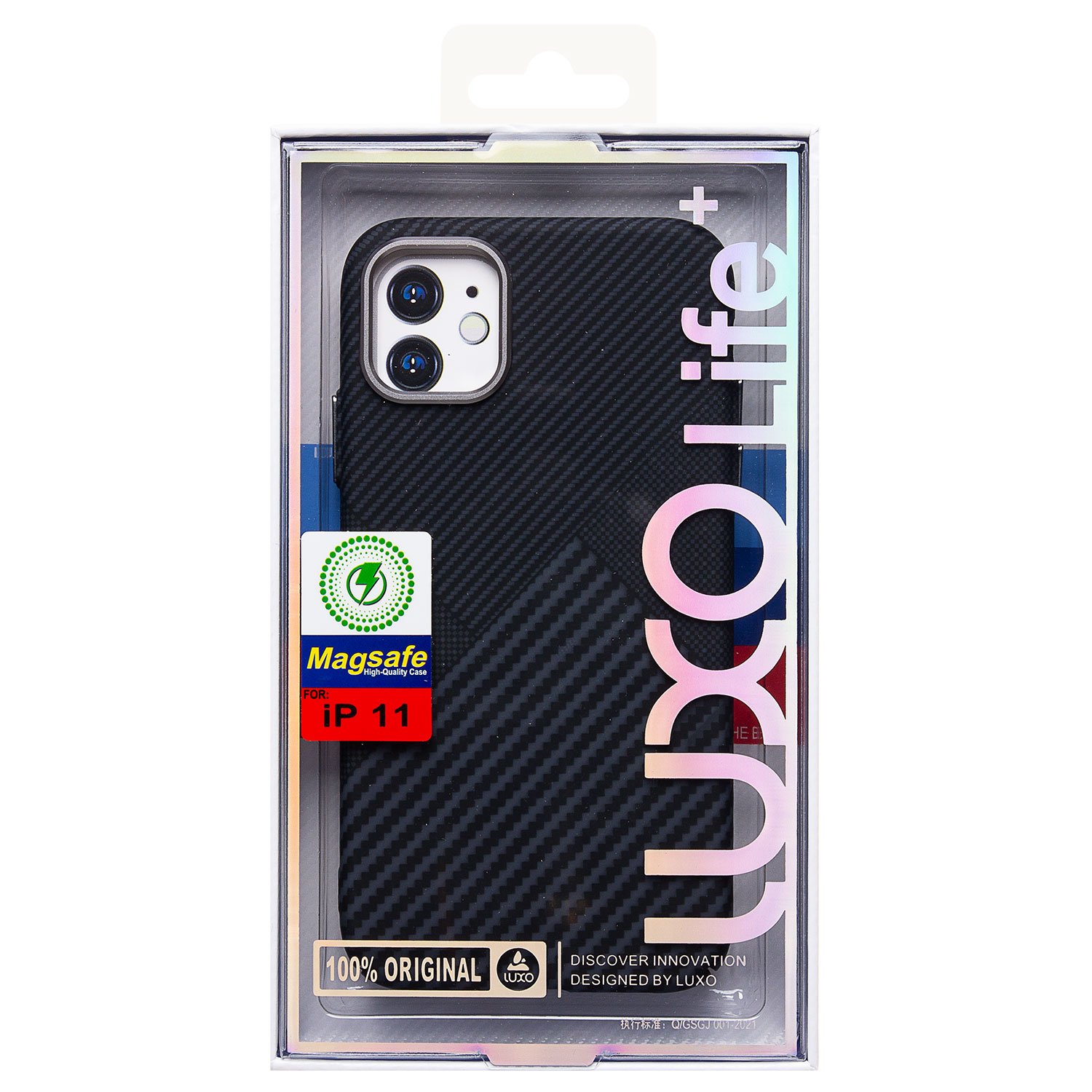 

Чехол-накладка Luxo Creative PC для смартфона Apple iPhone 11, TPU, черный 122 (235887)
