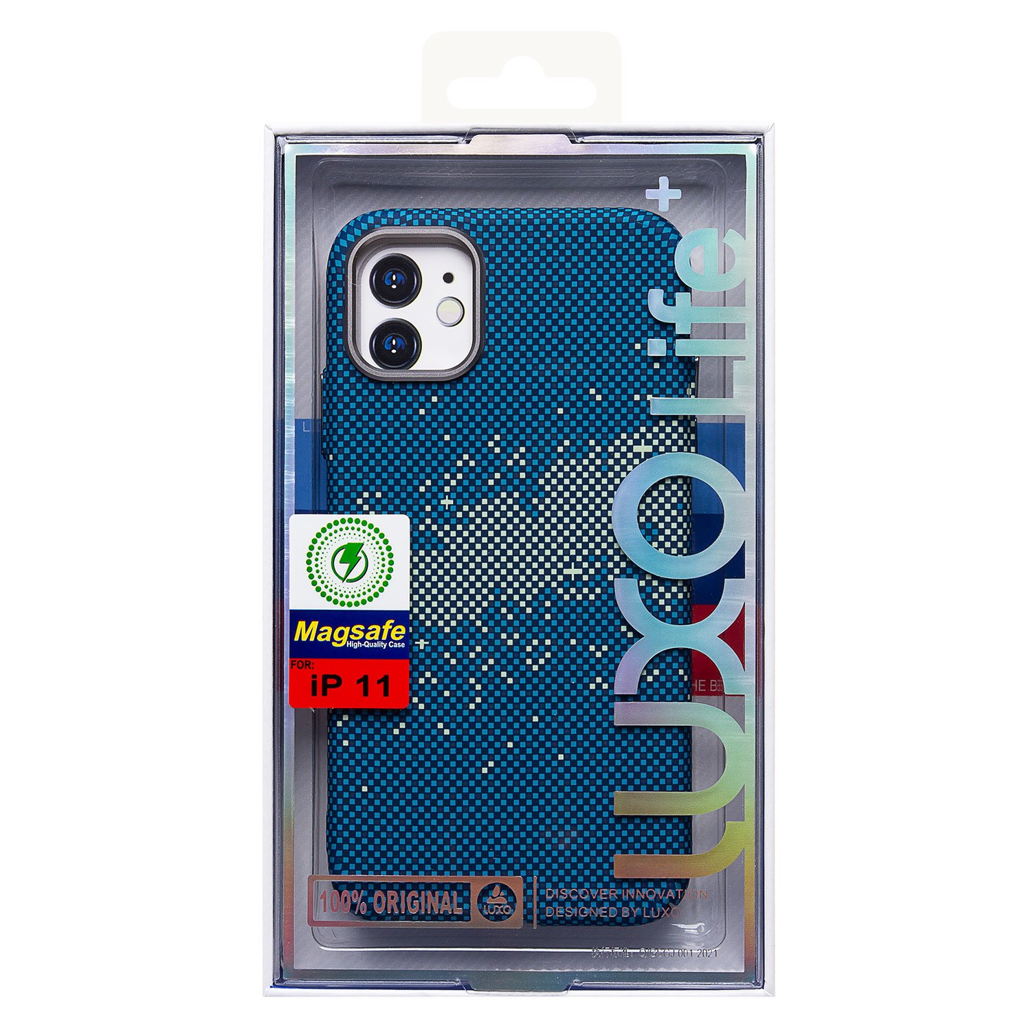 

Чехол-накладка Luxo Creative PC для смартфона Apple iPhone 11, TPU, синий 135 (235885)