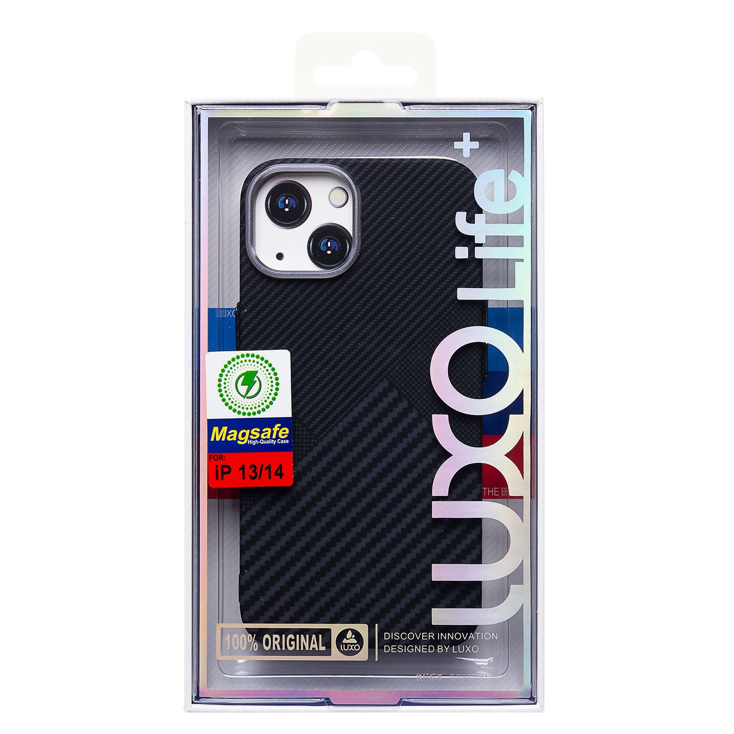 

Чехол-накладка Luxo Creative PC для смартфона Apple iPhone 13/iPhone 14, TPU, черный 122 (235874)