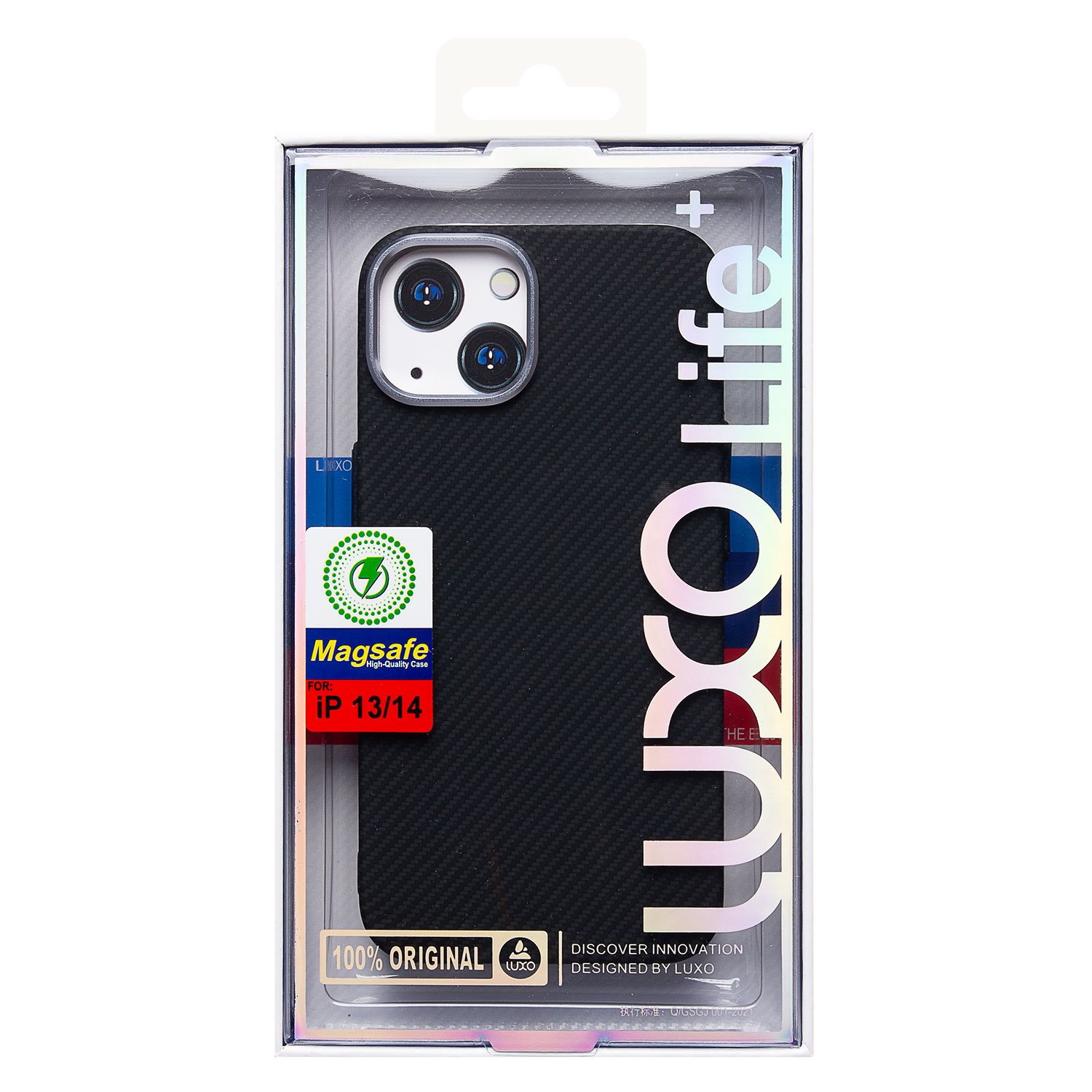 

Чехол-накладка Luxo Creative PC для смартфона Apple iPhone 13/iPhone 14, TPU, черный 123 (235875)