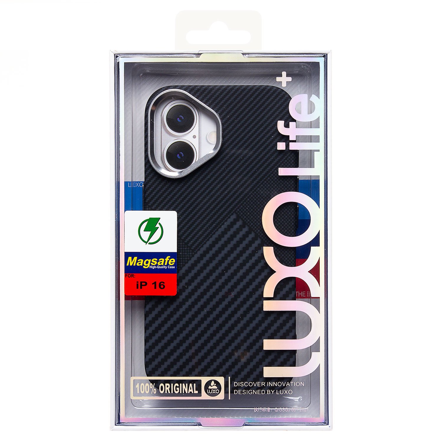 

Чехол-накладка Luxo Creative PC для смартфона Apple iPhone 16, TPU, черный 122 (235581)