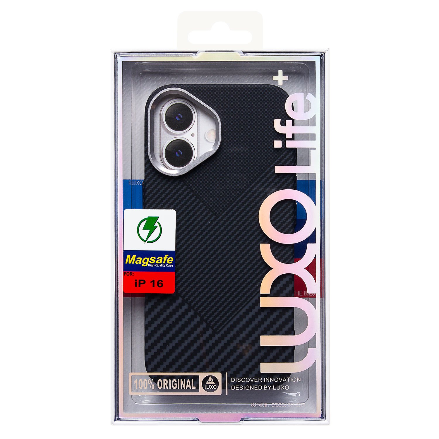 

Чехол-накладка Luxo Creative PC для смартфона Apple iPhone 16, TPU, черный 122 (235583)