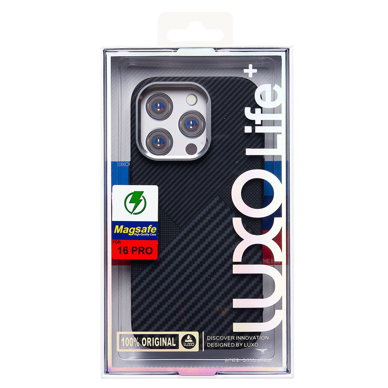 

Чехол-накладка Luxo Creative PC для смартфона Apple iPhone 16 Pro, TPU, черный 122 (235603)