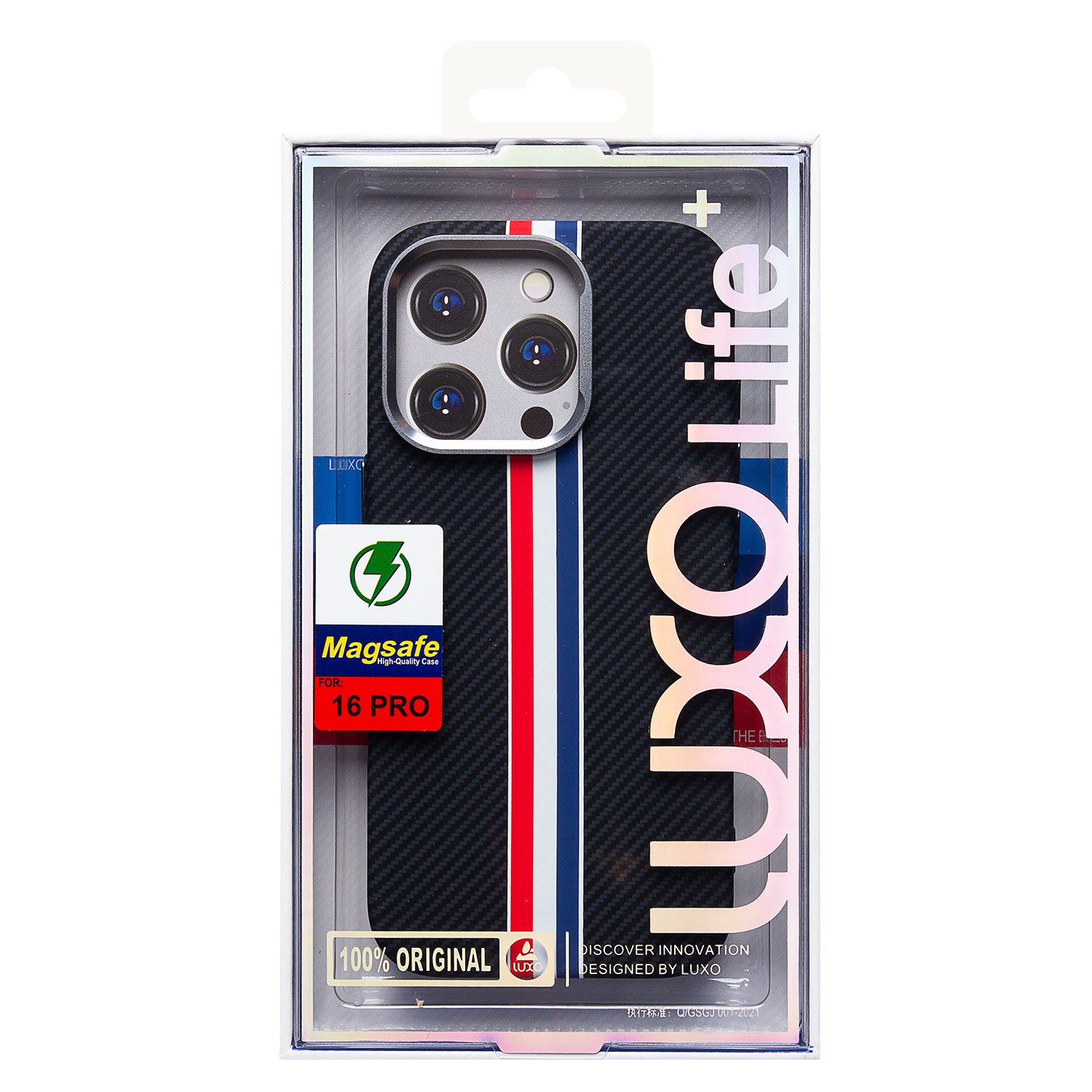 

Чехол-накладка Luxo Creative PC для смартфона Apple iPhone 16 Pro, TPU, черный 129 (235610)