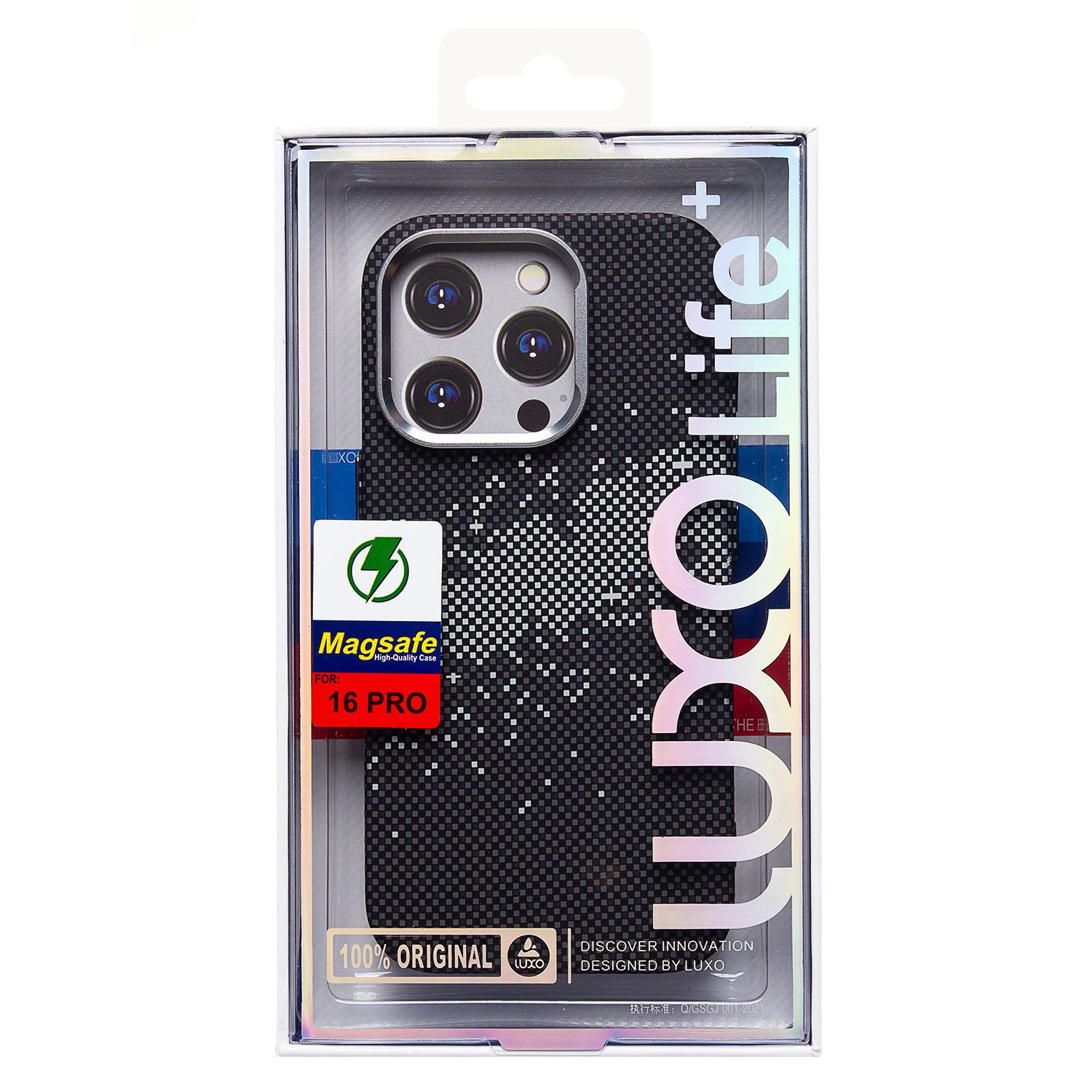 

Чехол-накладка Luxo Creative PC для смартфона Apple iPhone 16 Pro, TPU, черный 136 (235578)