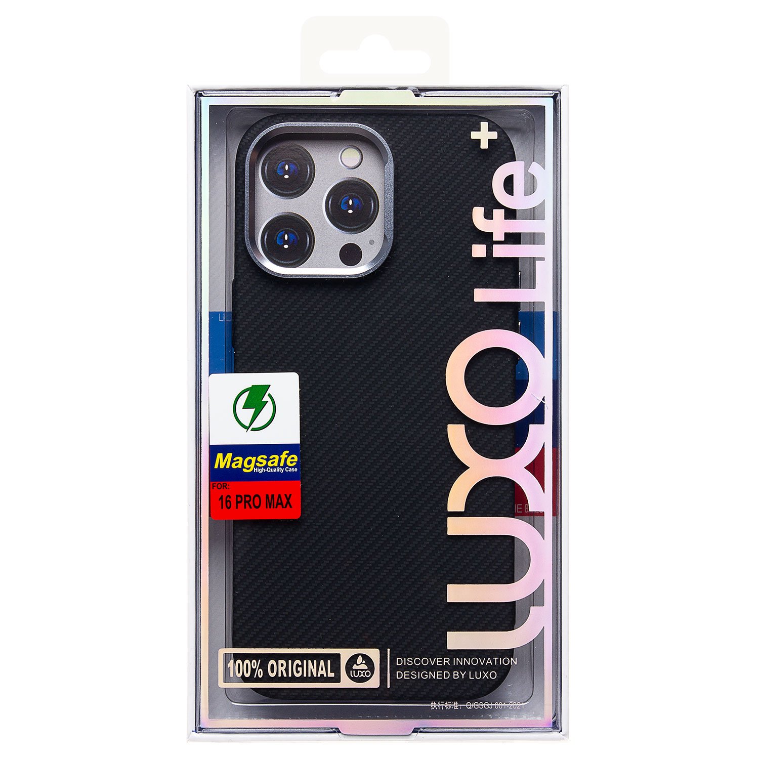 

Чехол-накладка Luxo Creative PC для смартфона Apple iPhone 16 Pro Max, TPU, черный 123 (235615)