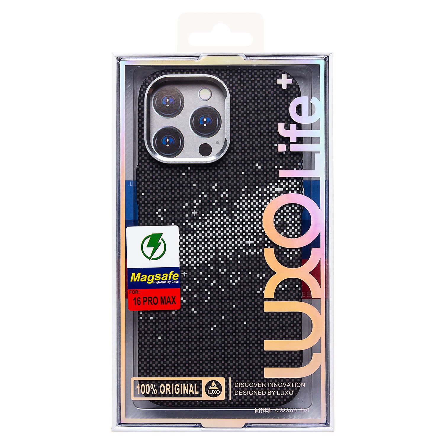

Чехол-накладка Luxo Creative PC для смартфона Apple iPhone 16 Pro Max, TPU, черный 136 (235580)