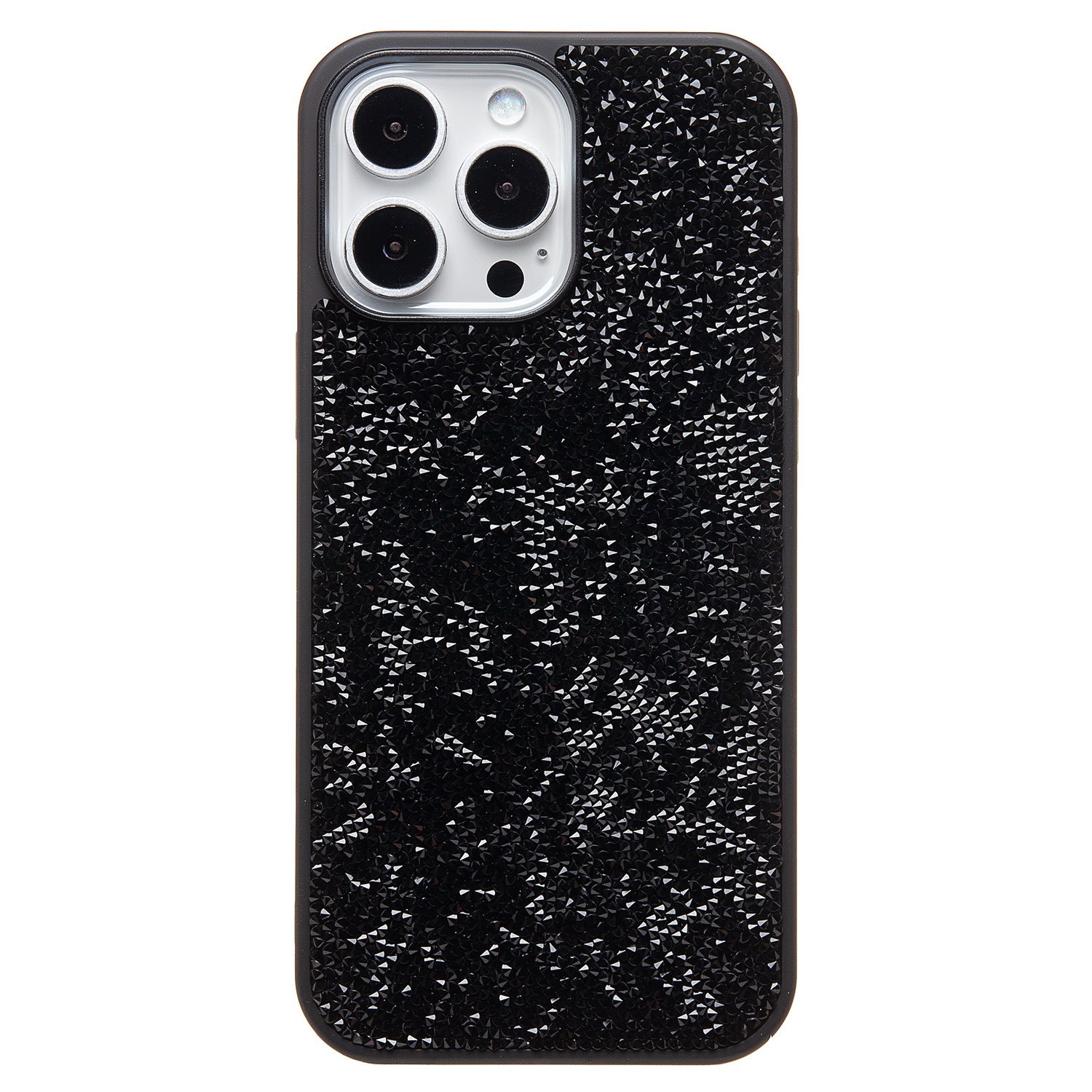 

Чехол-накладка Activ PC071 POSH SHINE для смартфона Apple iPhone 16 Pro Max, силикон, черный россыпь кристаллов (236537)